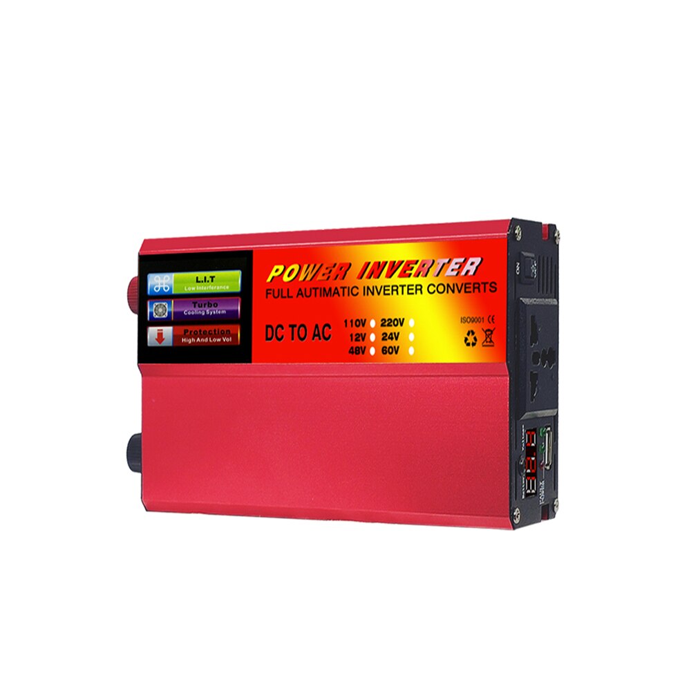 Universal- Spannung Konverter, Energie Wandler, 500W 4USB Energie Regler Digital Anzeige Energie Konvertieren DC 12V zu AC 220V-240V