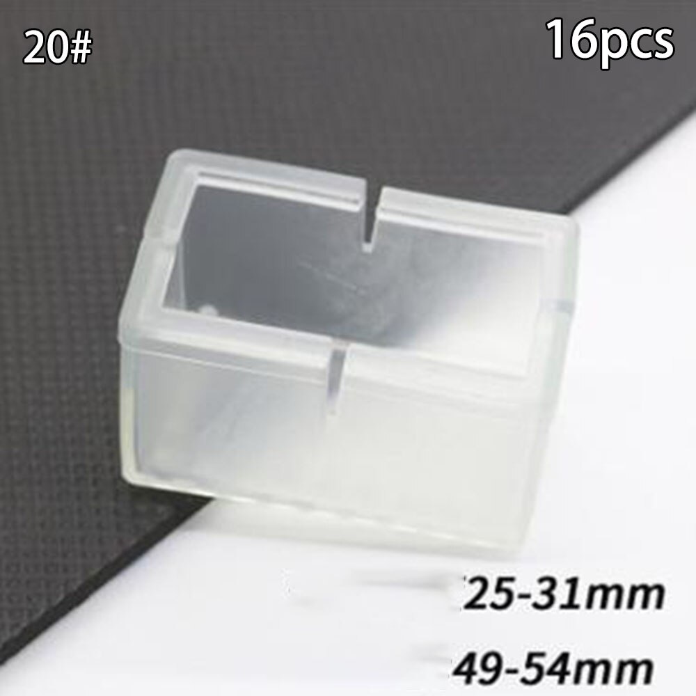 16x Silikon Gummi Stuhl Bein Füße Pads Möbel Umfasst Schutz Für Quadratische bilden Tisch Bein Abdeckung: 20