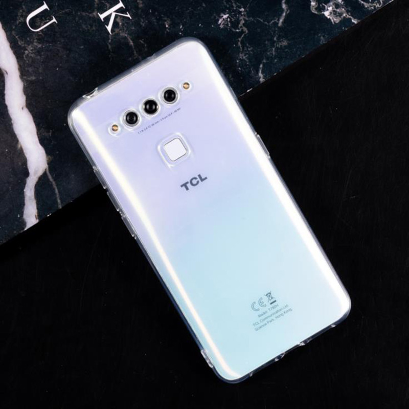 Tcl plex t780h 6.53 &quot;2019用シリコンフォン保護バックシェルソフトtpuケース: TPU White