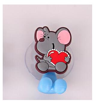 Tandenborstelhouder Zuig Cartoon Dier Tandpasta Opbergrek Tandenborstel Dispenser Badkamer Organizer Accessoires: mouse
