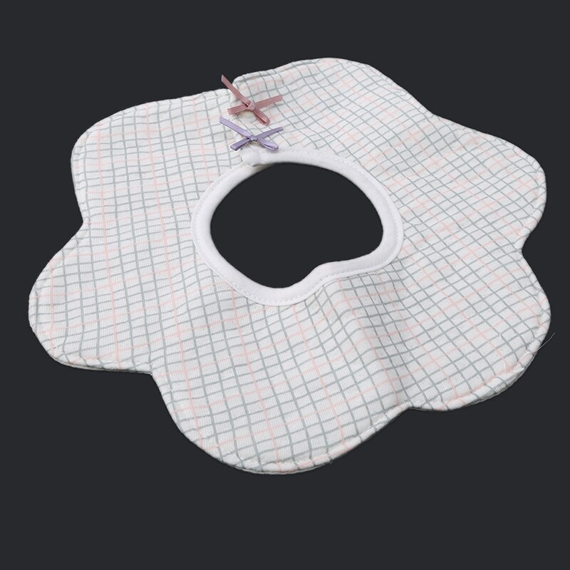 Baby Waterdicht En Vuile Achthoekige Bib Mooie Kid Bib Effen Mode Bib Voor Meisje Jongen Baby Kleding Accessoires: Grey lines