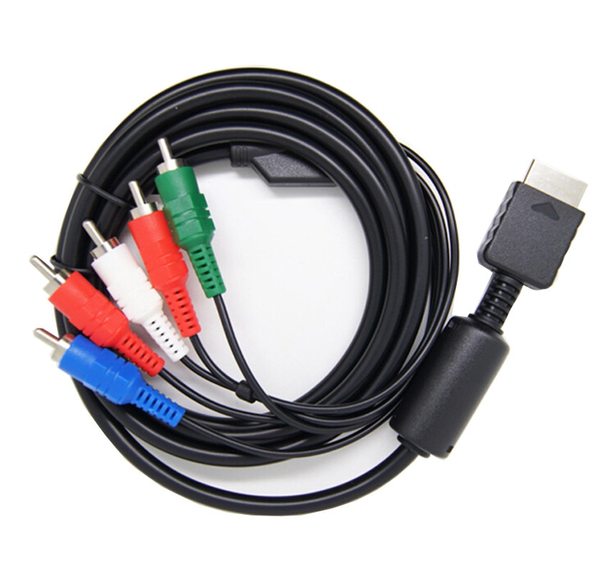 Cavo Component HD Per PS2 E PS3 – 1.8 Metri, Uscita Video/Audio Multi, Supporto 480p/720p/1080i