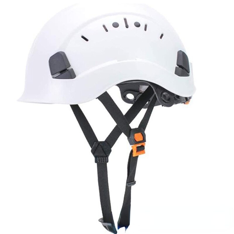 ABS Safety Helmet Construction Climbing Steeplejack Worker Protective Helmet Hard Hat Cap Outdoor Workplace Safety Supplies: white