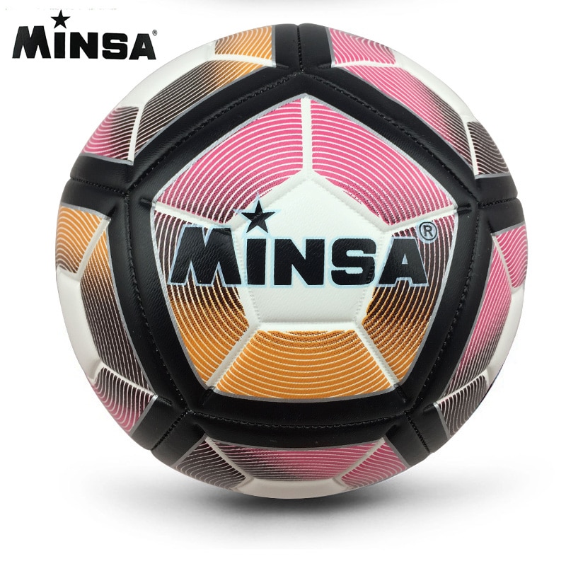 MINSA-balón de fútbol estándar de A ++, pelota de entrenamiento de PU, Balón de pie, tamaño oficial 5, voetbal, nueva ,