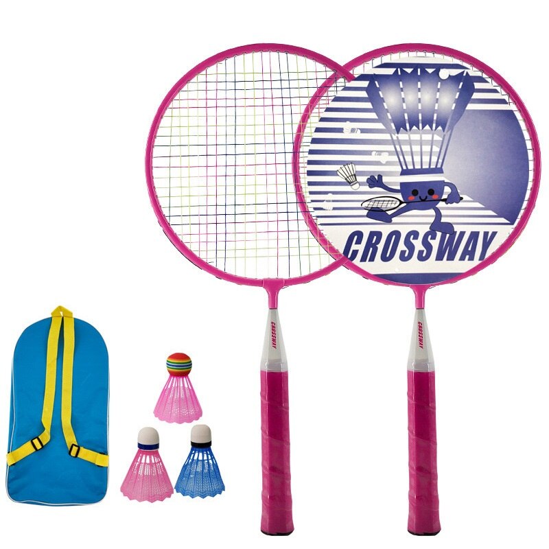 Outdoor Badminton Rackets With Balls 2 Player Badminton Set For Children Indoor Outdoor Parent-child Sports Game 1 Pair -40