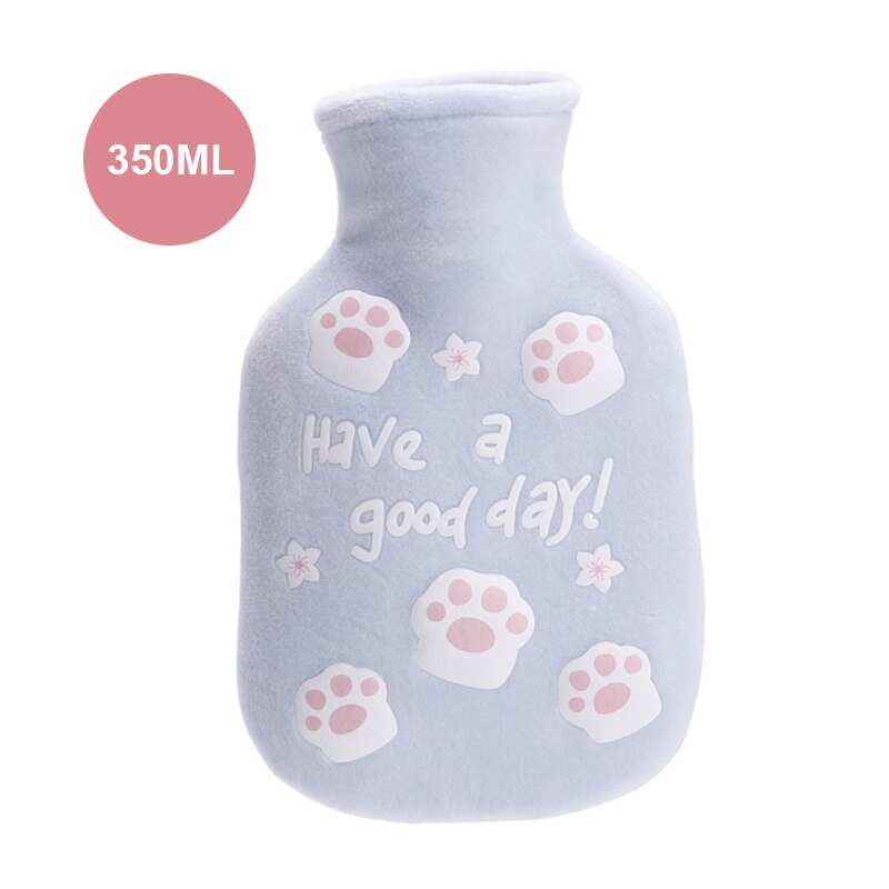 350ML Plush Water Bottle Warm Cute Cartoon Animal Hand Warmers Girls Student Pocket Warmer Rubber Water Bag Home Winter: B Thicken