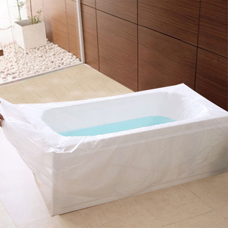 Travel Portable Disposable Bathtub Cover Bag Tub Film Family Hotel Health Clean Bath Home Decor Salon Household Bags 90x 47in
