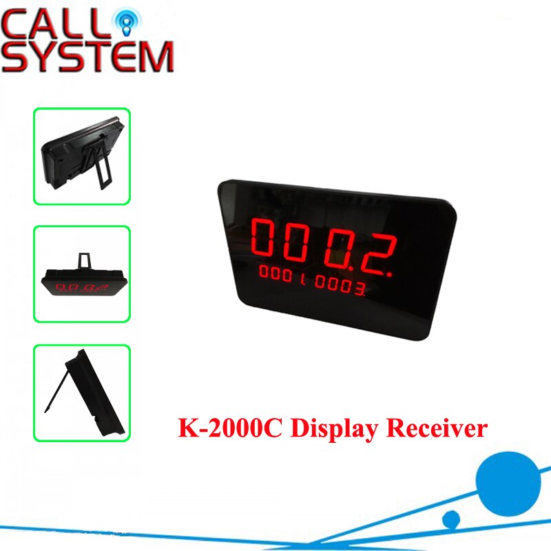Trådløst opkaldssystem modtager desktop stil k -2000c viser 3 grupper nummer én gang