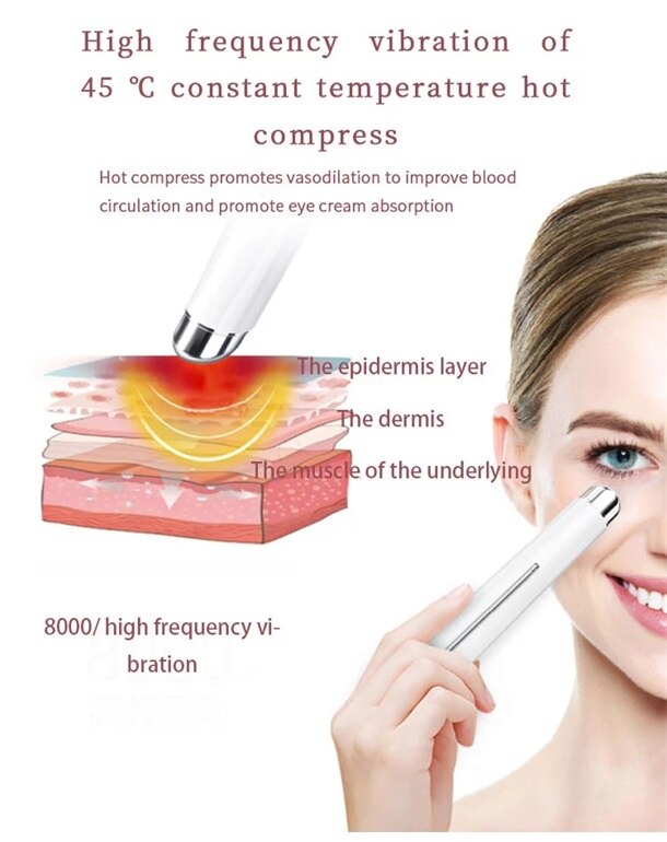 Oplaadbare ionen mini galvanische anti-rimpel oogverzorgingsinstrument