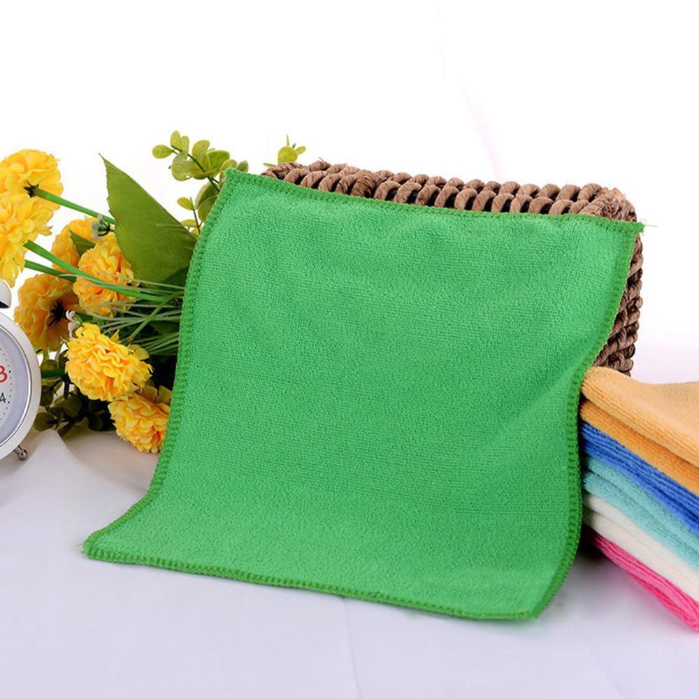 20*20cm Soft Microfiber Cloths Car Towel Clean Face Cleaning Fine Dirt Kitchen Hair Cloth Towel Ultra Towel Cleaning L7Z9