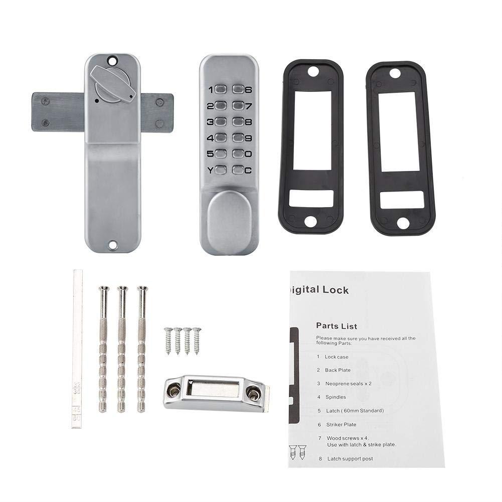 Waterproof Mechanical Digital Door Lock Push Button Keypad Keyless Code Lock