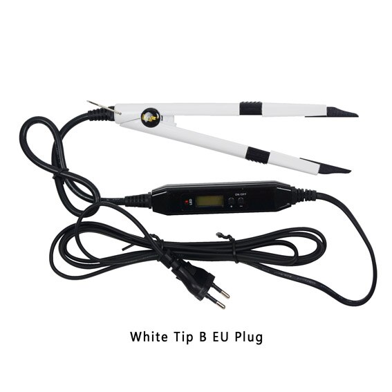 Extensión de cabello por fusión, Conector de hierro, herramientas de unión de queratina, Conector de calor de fusión de temperatura ajustable, 1 ud.