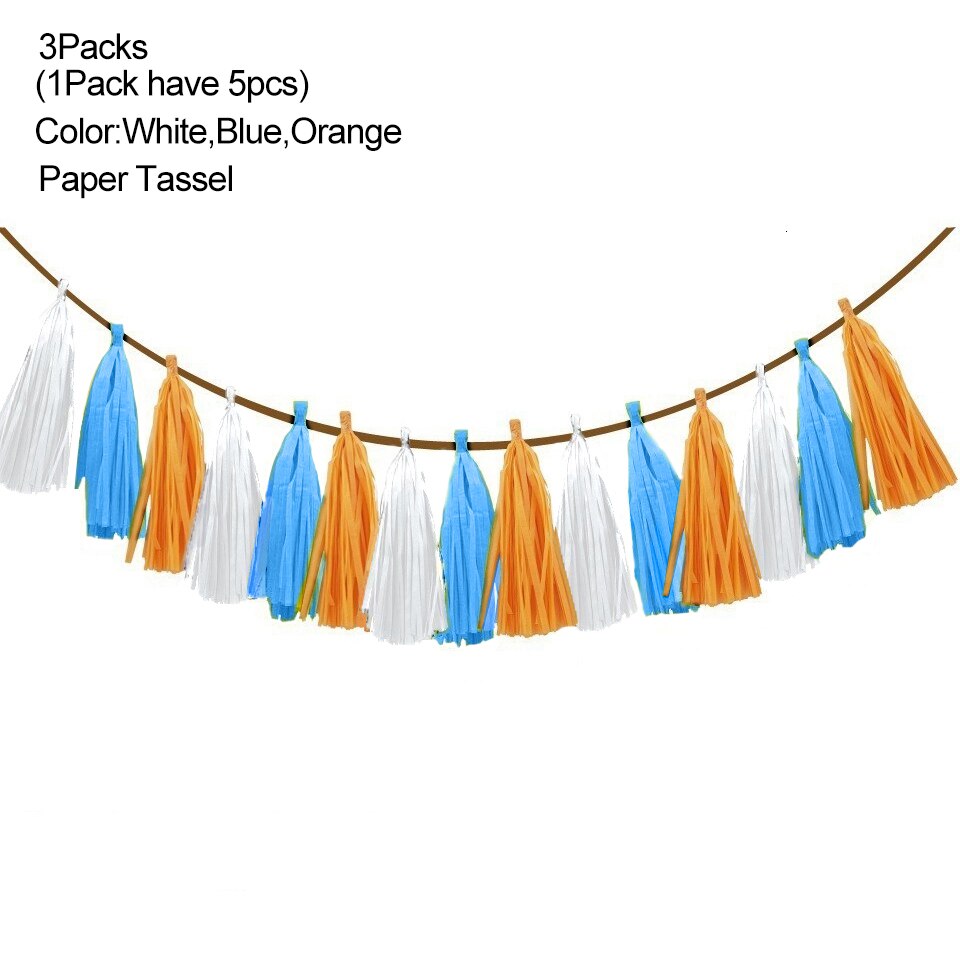 1PC Cloud &amp; Flugzeug Banner Baby Duschen Party Girlanden Dekoration Kinder Geburtstag Glücklich Hängen Hintergrund Girlanden Partei Liefert: 3Packs-Paper Tassel