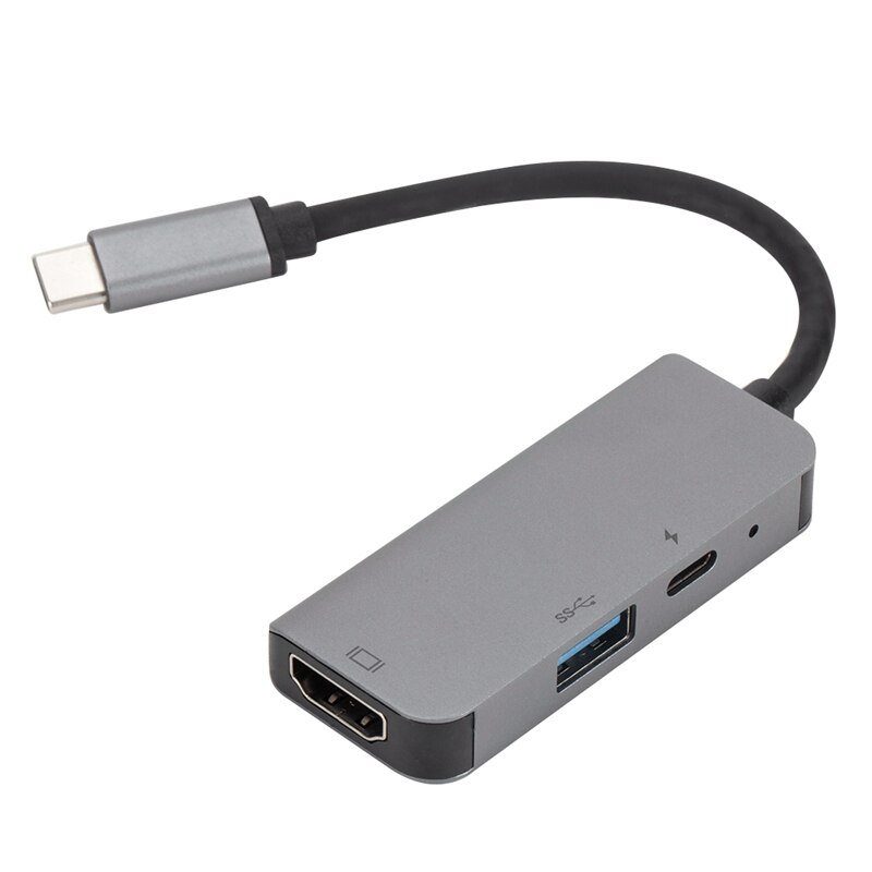 USB C tipo C a 4K HDMI HUB USB 3,0 adaptador de puerto de carga para Samsung Galaxy S8 Huawei P20 Pro