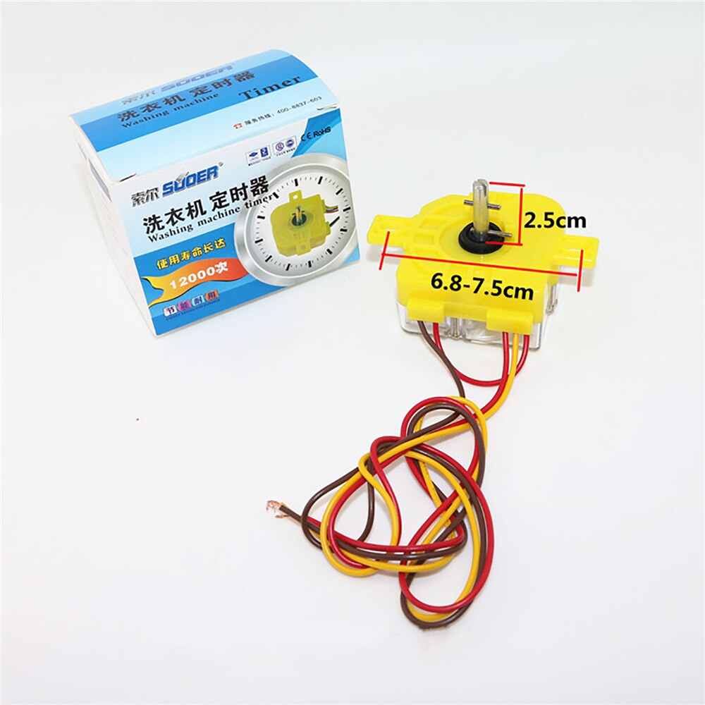 Timer Switch 3-line/6-line Replacement Washing Time Controlling Switch For SUOER Washer Timing Parts: 3-line
