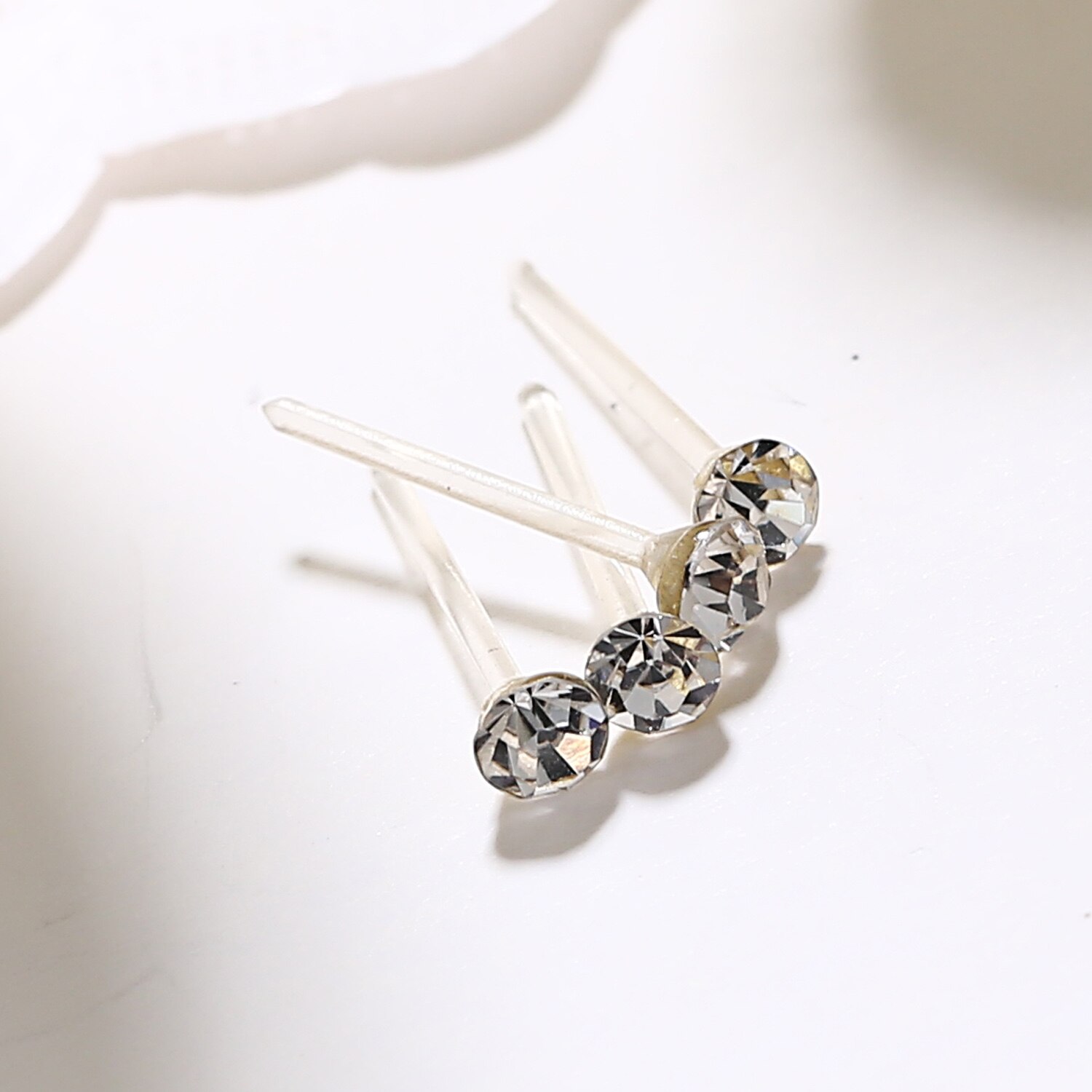 20 Paar/set Vrouwen Girl Rhinestone Crystal Ear Stud Oorbellen Gemengde Stijlen Ronde Kleine Oorbellen Sets Partij Sieraden 2 3 4 5Mm