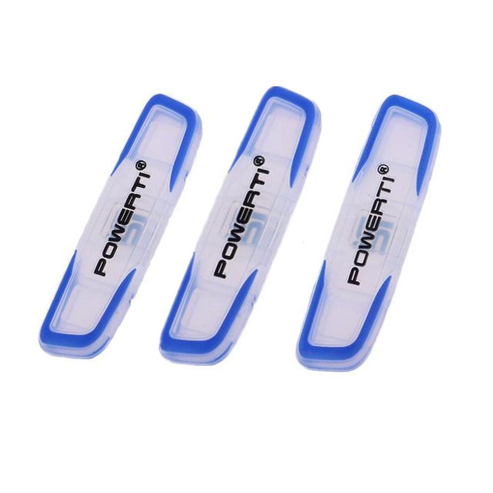 3Pcs Long Silicone Tennis Racquet Vibration Dampeners String Shock Absorber Shockproof Damper Part: Blue