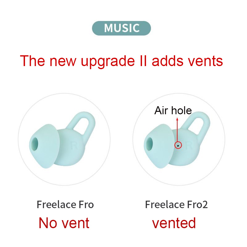 6 pezzi auricolari in silicone per HUAWEI Freelace pro2 auricolari auricolari Freelace pro 2 punte per auricolari cuffie tappi per le orecchie