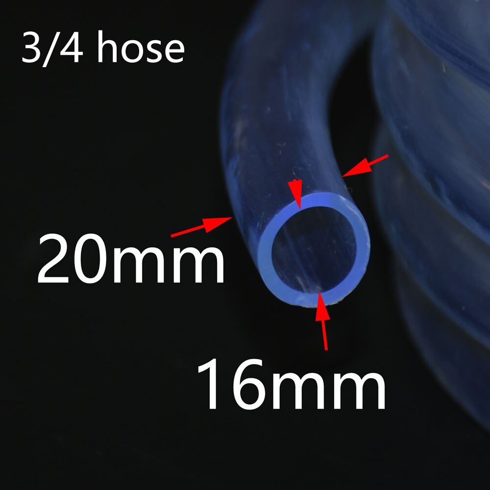 16mm 20mm 24mm Plastic Transparent Soft PVC Plumbing Hose Water Irrigate Garden Plant Car Wash Oil Tube 5M: 5M x 20MM hose