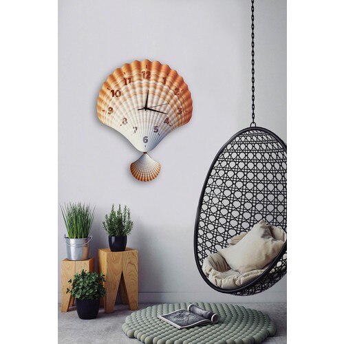 Sea Shell Dangle Pendulum Wall Clock