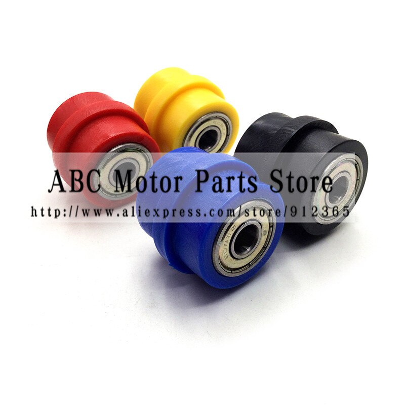 Roue Guide Galet de Chaîne - M8/M10 - 8mm/10mm - Plastique - pour Moto Pit Dirt Mini ATV