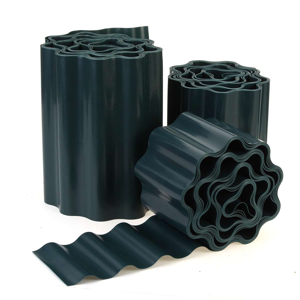 DIY Garden Decorative Lawn Edging 4''/6''/8'' Green Plastic Lawn Edging Decorative Fence Path Border Plant Beds