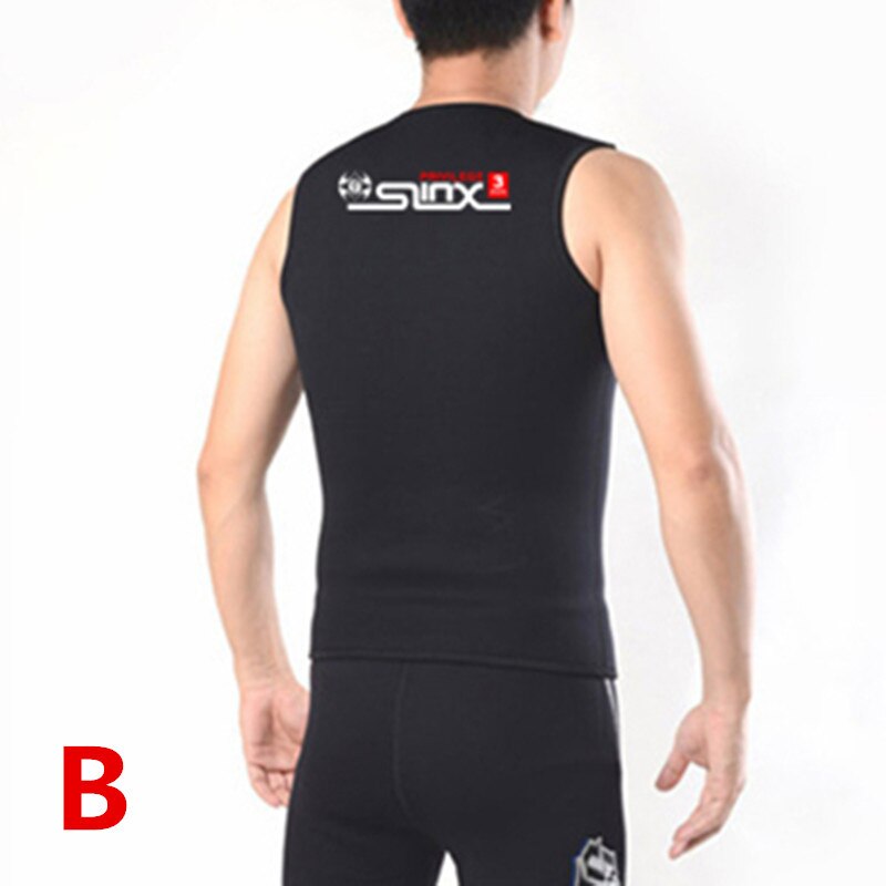 Mute da uomo in Neoprene da 3mm Top Premium senza maniche muta tuta gilet per immersioni subacquee surf Snorkeling nero