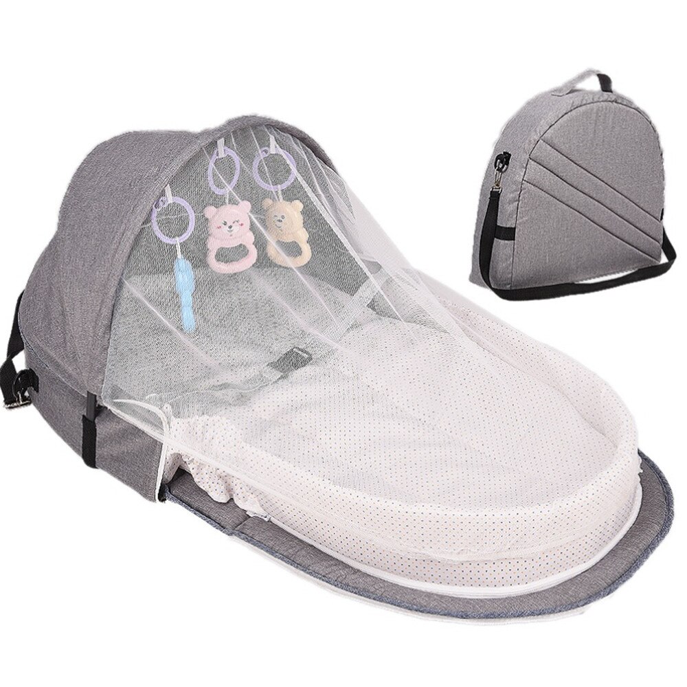 Baby Reizen Bed Zon Bescherming Klamboe Baby Bedjes Opvouwbare Ademend Baby Nest Mummie Luiertassen Slapen Mand: 1