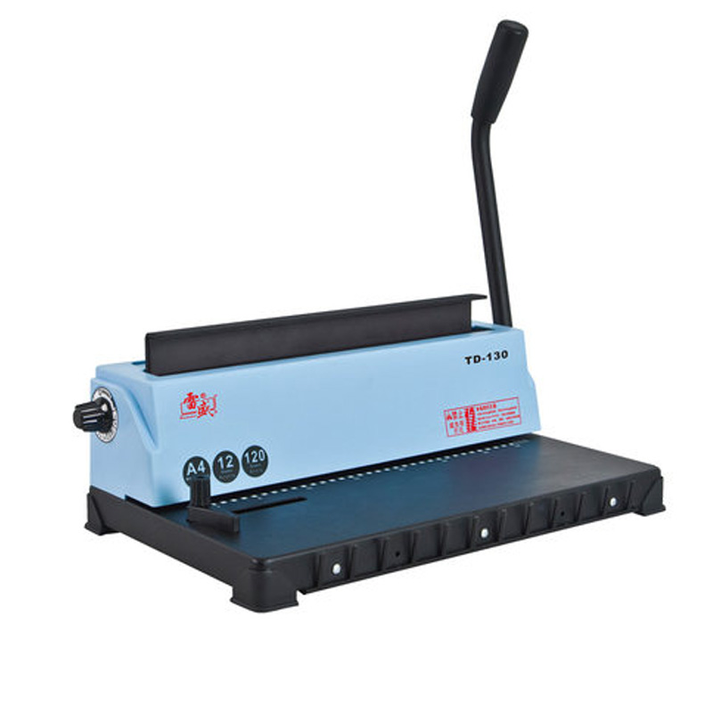 34 Square hole Wire binding machine TD-130 Small machine Big capacity books binding machine