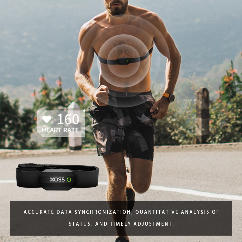 XOSS Heart Rate Sensor Monitor Chest Strap Bluetooth ANT+ Wireless Health Fitness Smart Bicycle Sensor