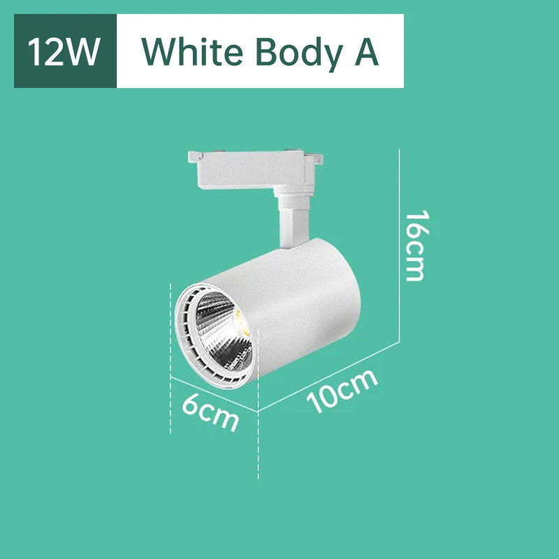 Luz de pista led 12w 20 30 40 cob luzes de pista trilho lâmpada de alumínio trilho luminária ponto luz para casa: orange / Bege