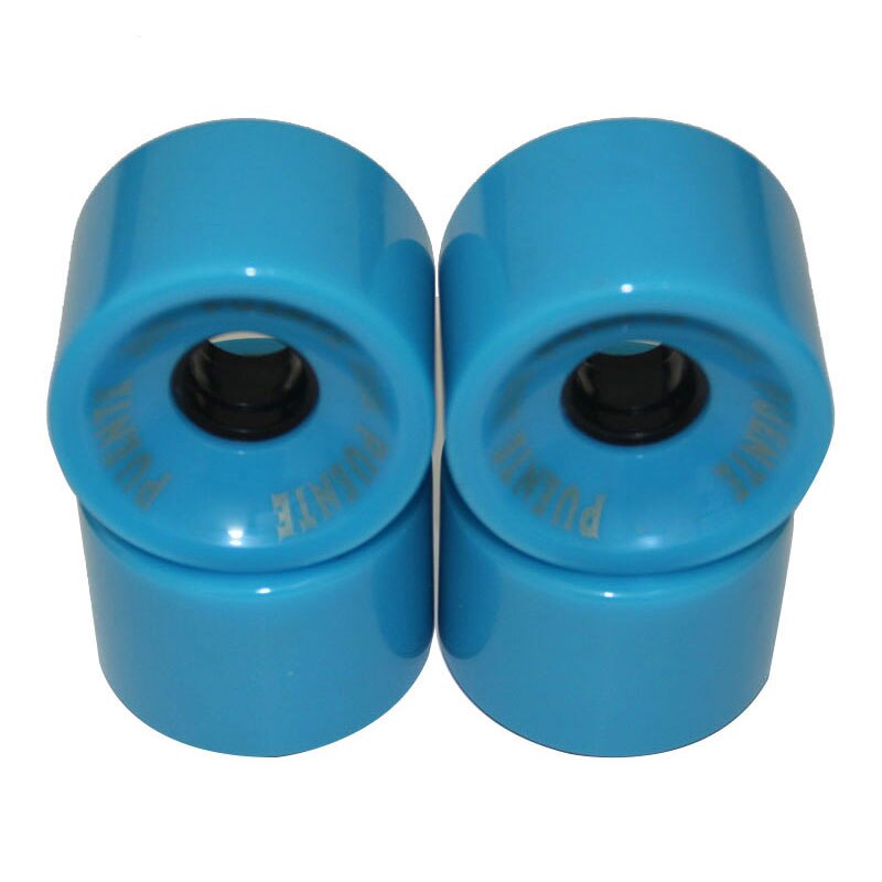 1/4 pcs Skateboard Wheels Bearings Elastic PU Wearable Flexible Durable 70x51 Skateboard Wheel Supplies: 4pcs Blue