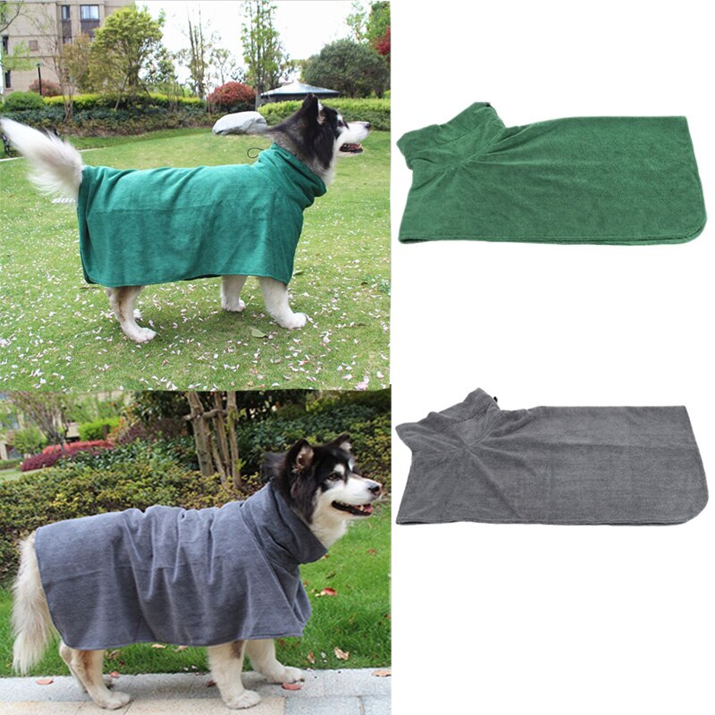 Dog Bathrobe Pet Dog Bath Towel for Small Medium Large Dogs 500g Microfiber Super Absorbent Pet Drying Towel XS-XL