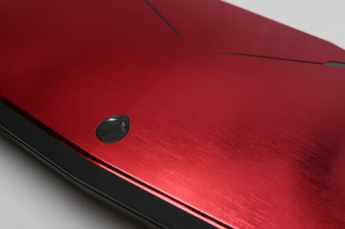 KH specjalny Laptop szczotkowane brokat naklejki skóry pokrywa straż Protector dla Lenovo Thinkpad X300 X301 13.3": Red Brushed