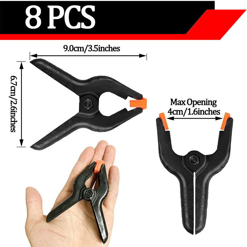 Multi-size Spring Clip Crafts Woodworking Tools Plastic Backdrop A-shaped Clip Photography Background Fixed Heavy Duty Clips: SKY BLUE