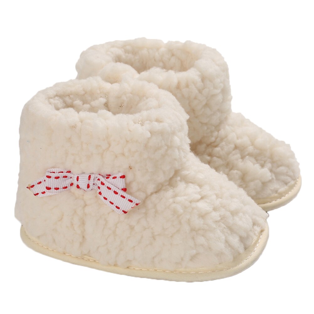 bambino Accessori Bambini Inverno Stivali Da Neve Caldo Appena nato Della Ragazza Del bambino Stivaletti Morbida Suola Pelliccia Scarpette da culla 0-18M: albicocca / 13-18 mesi