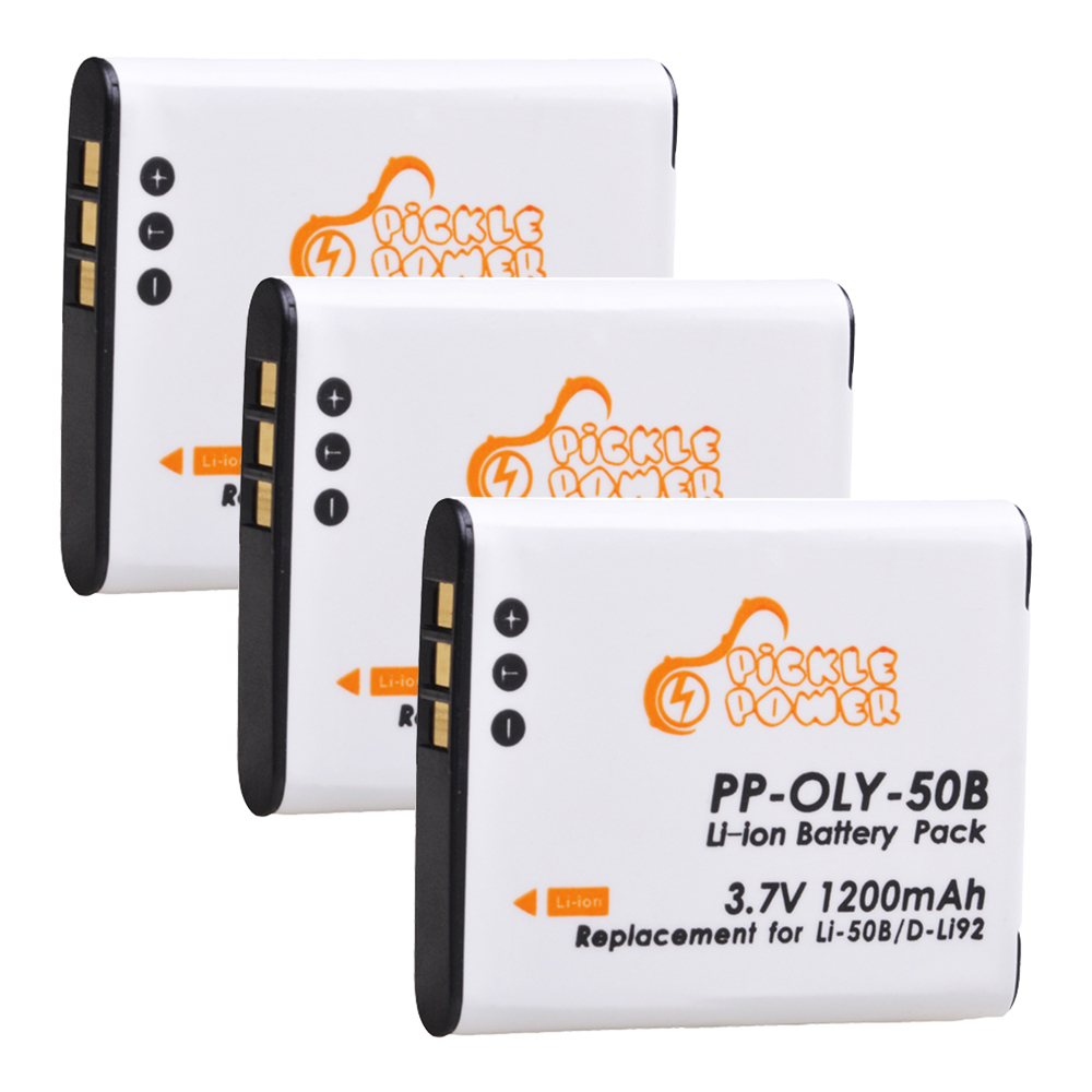 1200mAh Li-50B Battery for Olympus SZ-15, SZ-16 iHS, Tough 6000, 6020, 8000, TG-630 iHS, TG-820 iHS, TG-830 iHS, TG-850, TG-870