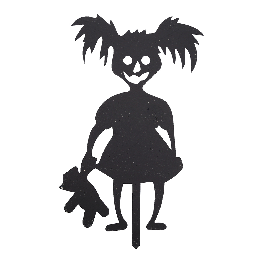 Halloween Prop Silhouette Art Ornaments Metal Stake Sculpture Garden Decors Shadow Yard Terror Party Decor