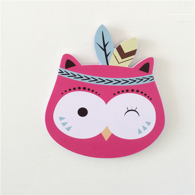Autocollants muraux 3D animaux de style nordique, décoration pour chambre d&#39;enfant, Stickers muraux: Model 13