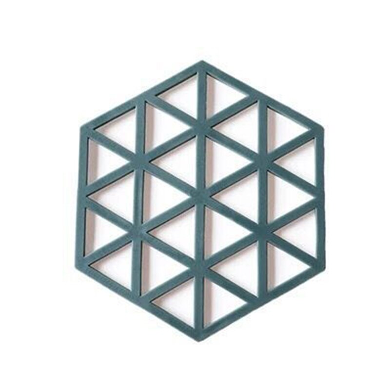 Siliconen kom drank koffie beker onderzetters placemats anti-pad antislip hexagon eettafel matten thuis desktop accessoires: 6