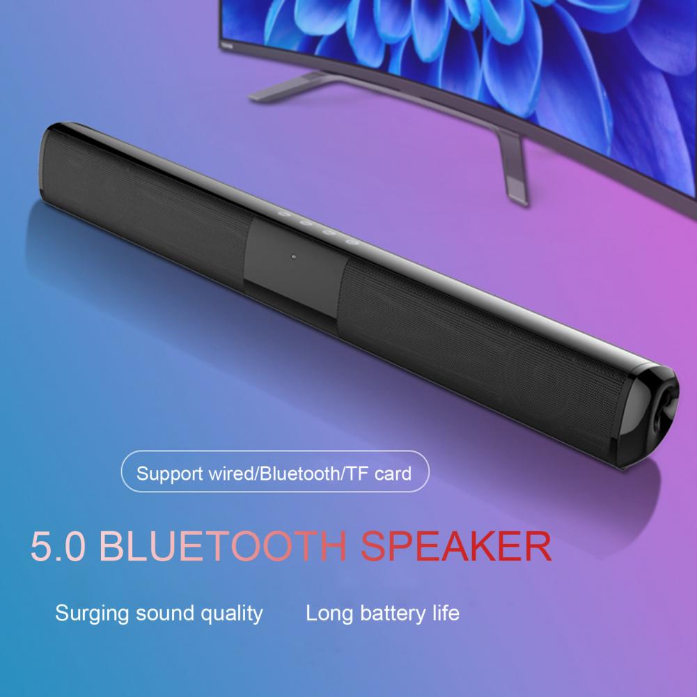 Bluetooth 5.0 Speaker Multifunctionele Ondersteuning Tf Card Slot Dual Hoorn Anti-Magnetische Luidspreker Draagbare Draadloze Stereo Soundbar