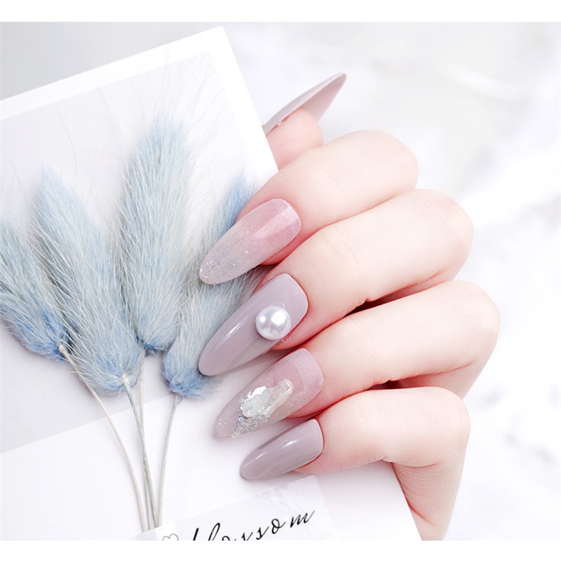 1 sac/10000 pièces Mix tailles blanc Nail Art conseils demi/rond perles 3D ongles perles strass décoration Salon de beauté manucure approvisionnement