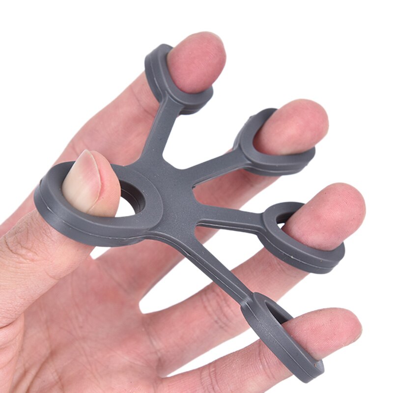 Finger Hand Grip Silicone Ring Gripper Strengthener Exerciser Trainer Resistance Band Fitness Expander Stretcher 3 Levels