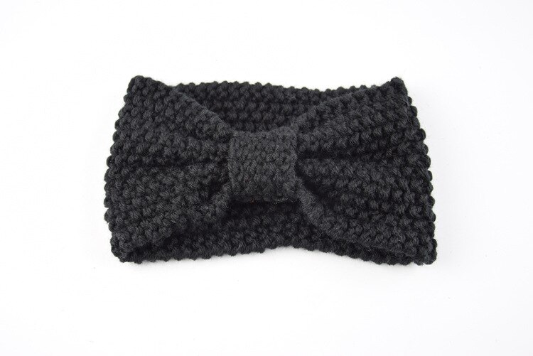 automne hiver plus oreille tricoté bandeau pour femmes filles solide laine chapeaux Turban bandeau tête enveloppement pour dame: 7