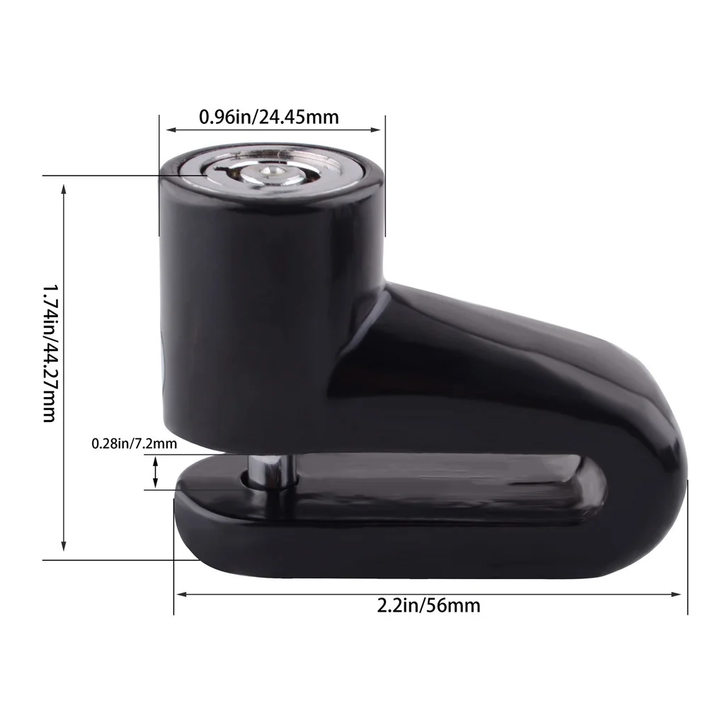 Schijfremslot Voor Motorfiets Fiets Elektrisch Voertuig Mountainbike Anti-Diefstal Slot Cilinder Moto Veiligheidsvoorzieningen Hub Hangsloten