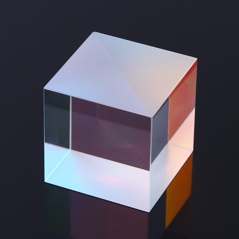 X-cube-cubo de luz brillante de seis lados, Prisma de cristal óptico, haz de división RGB, para instrumento de experimento óptico, lente óptica