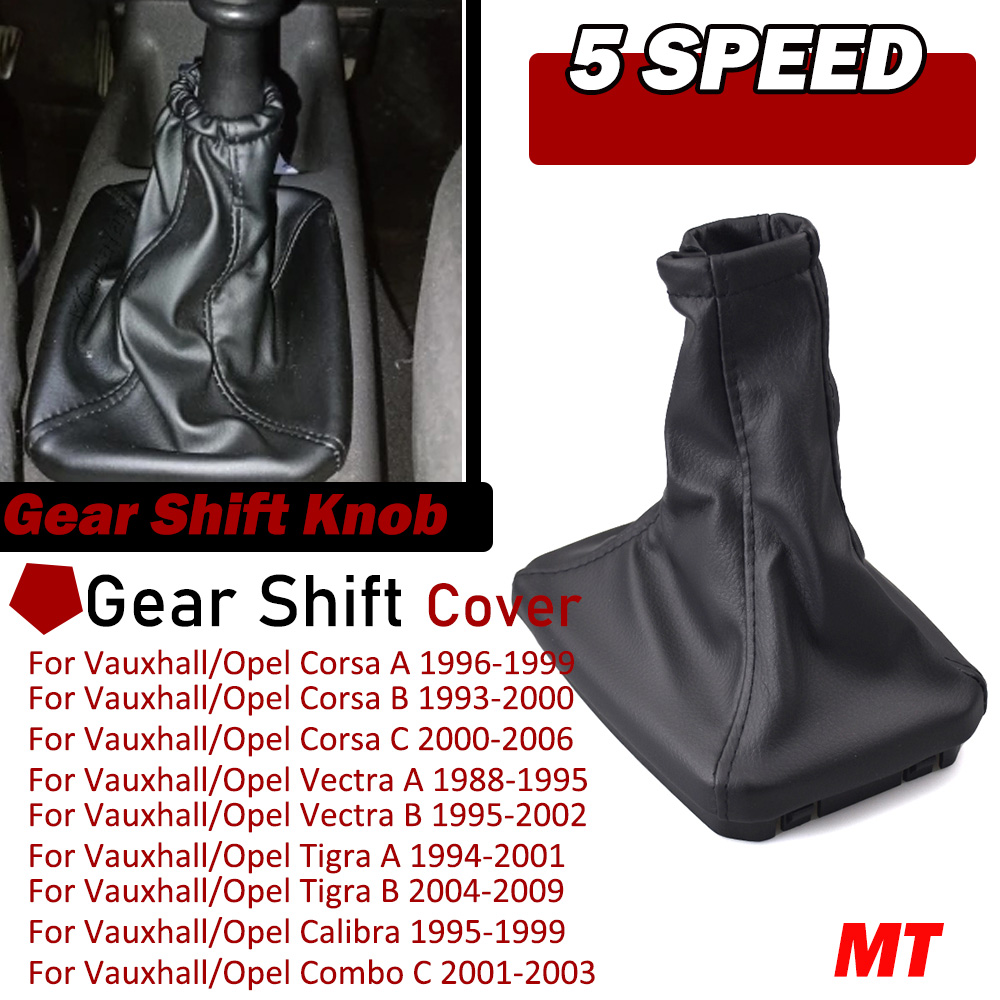 Passend für OPEL CORSA C (01-06) TIGRA B (04-12) COMBO C(01-11) Auto MT 5-Gang-Schaltknauf mit Gamasche, Kofferraumabdeckung, Handbremsengehäuse
