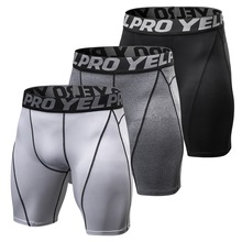 3 Pack Mannen Compressie Shorts Actieve Workout Ondergoed Running Shorts Training Oefening Quick Dry Riding Fitness Basketbal