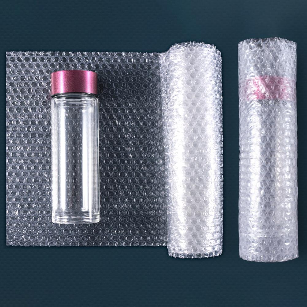 1 Roll Bubble Cushioning Wrap Useful Double Layer Air Bubble Roll Long-lasting Protective Bubble Cushioning Wrap Roll