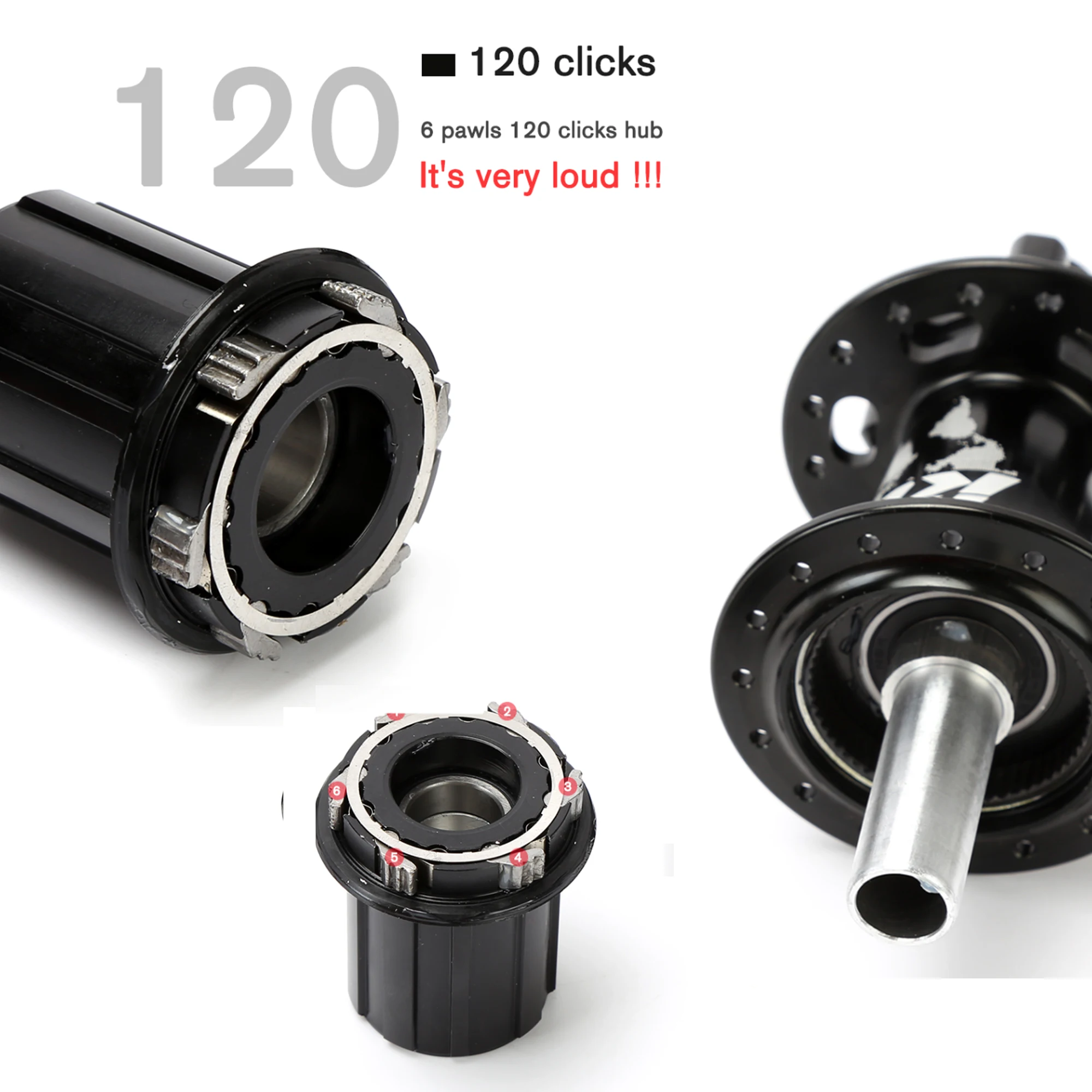 TANKE 120 Kliknaaf 6 Lager MTB Mountainbike Hub Voor Achter 28 32 36 Gaten QR Steekas Uitwisseling Schijfrem Fietsnaven HG